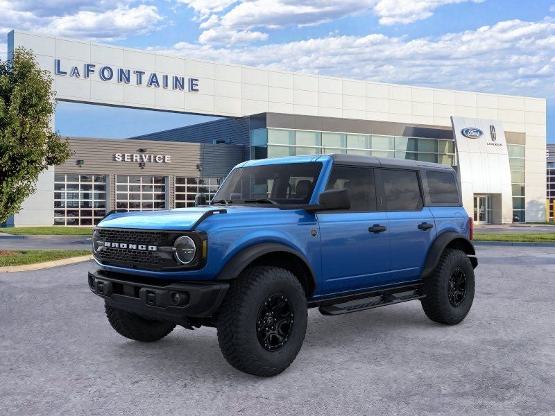 2026 Ford Bronco Big Bend in Blue Metallic — front three-quarter view