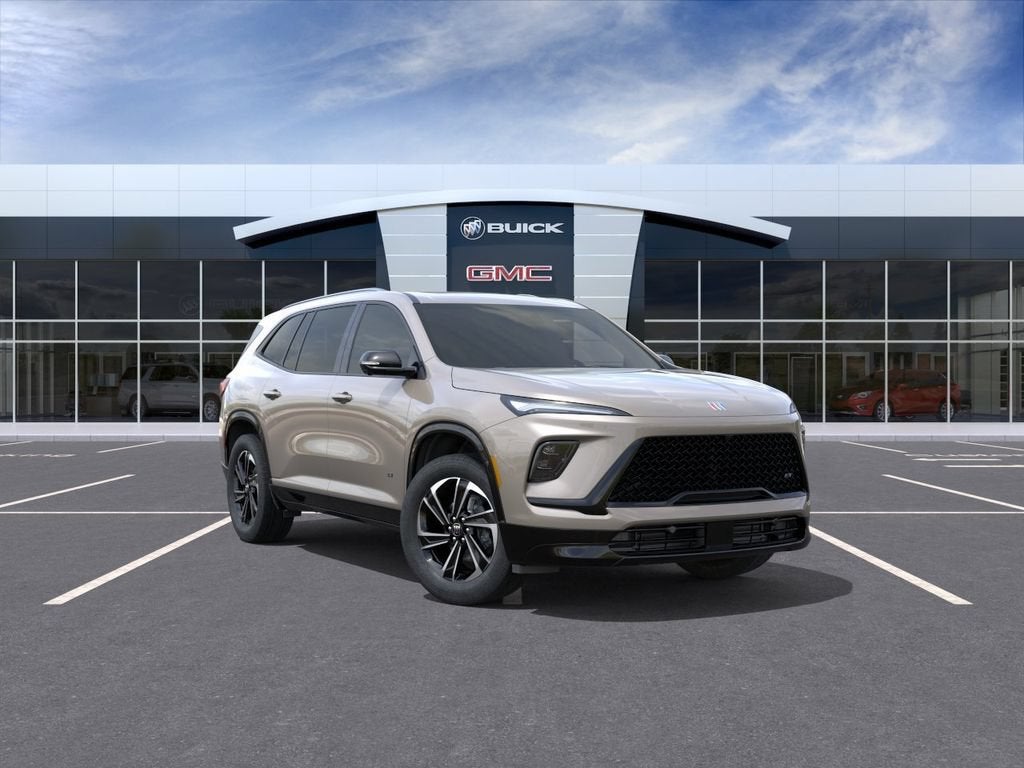 2026 Buick Enclave Sport Touring in Stone Metallic — front three-quarter view